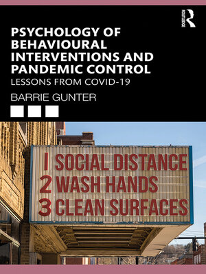 cover image of Psychology of Behavioural Interventions and Pandemic Control